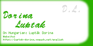 dorina luptak business card