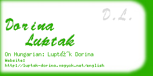 dorina luptak business card